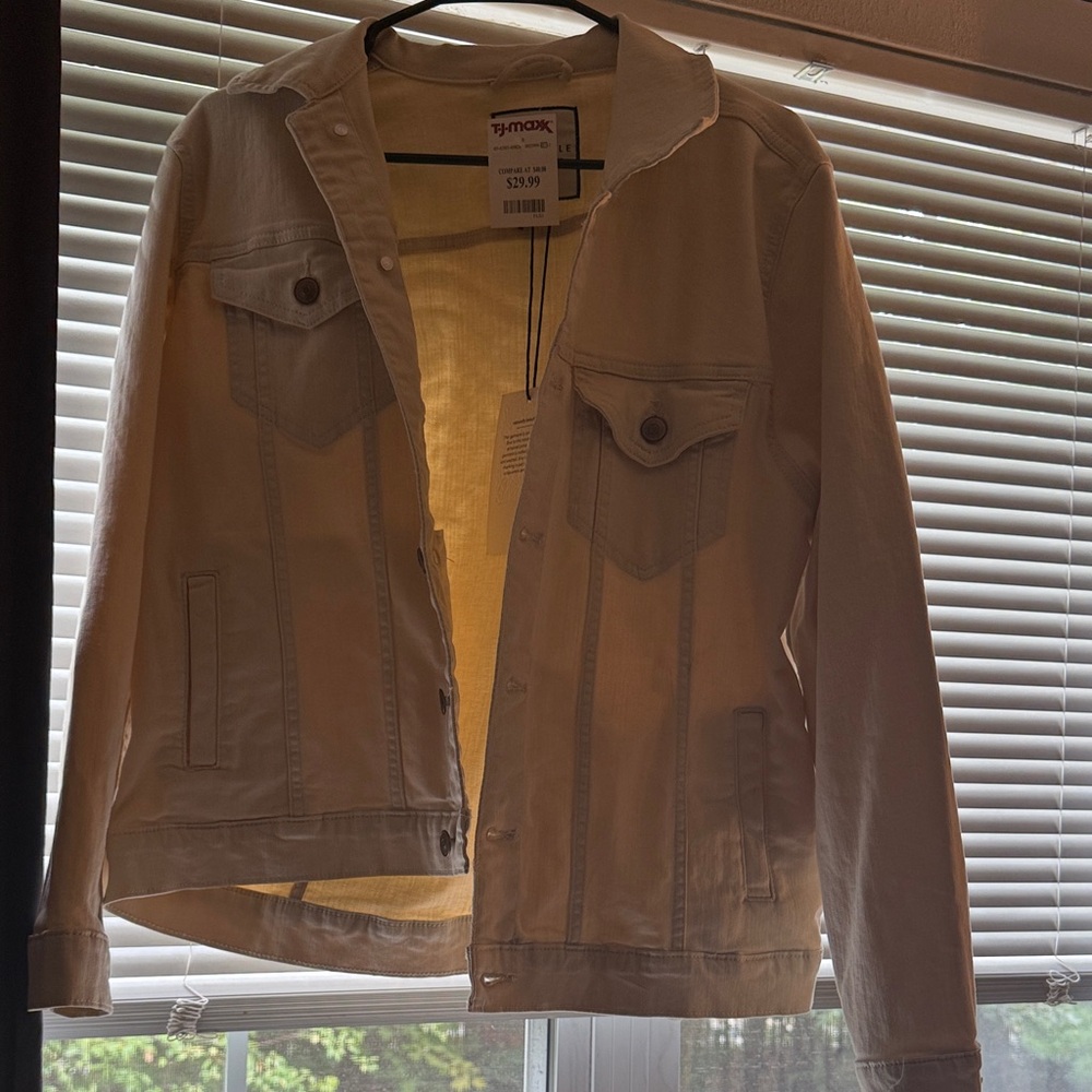 Cream Denim Jacket